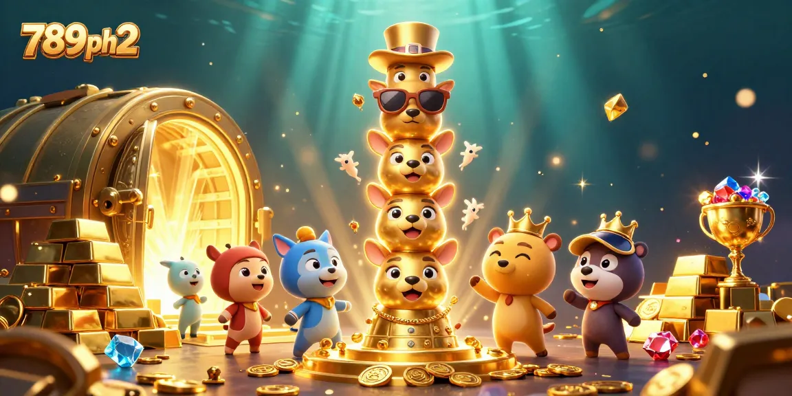 Engage with exciting visuals of 789ph2's dynamic casino experience showcasing vibrant characters and treasure.