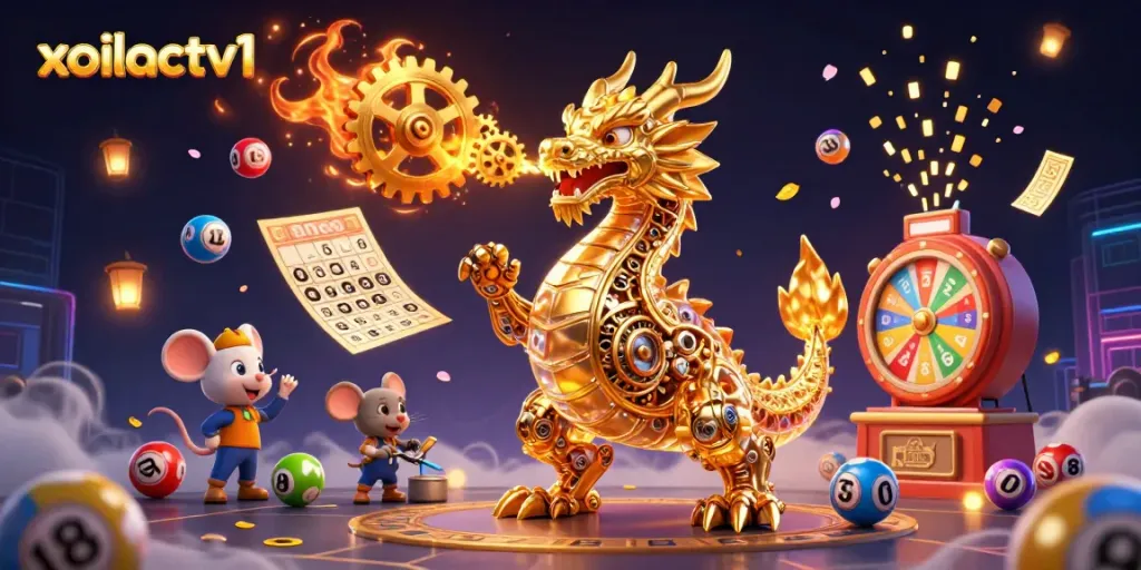 Experience winning moments in xoilactv1 with a dazzling 3D casino scene full of luck and joy.