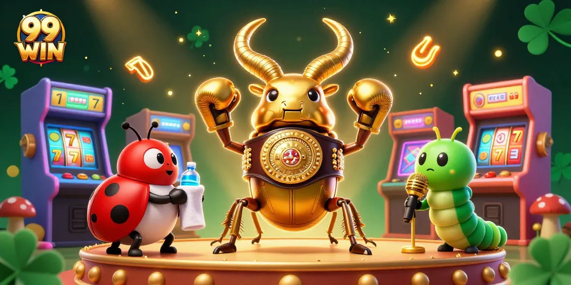Experience exciting wins at 99 WIN with a thrilling 3D casino-themed illustration.