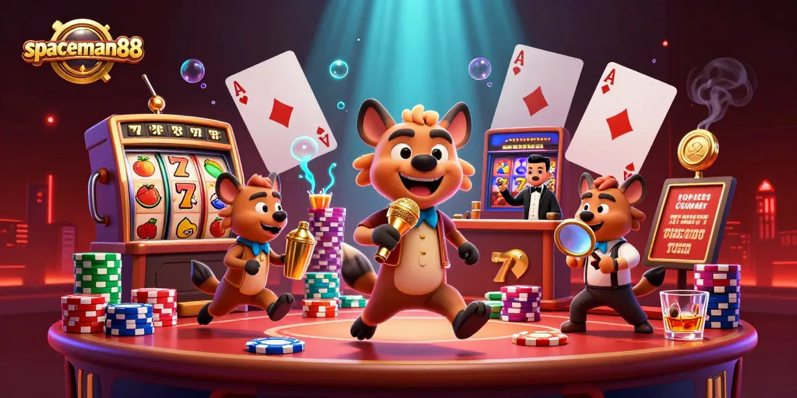 Engage with spaceman88 for thrilling casino adventures as playful hyenas bring luck and excitement.