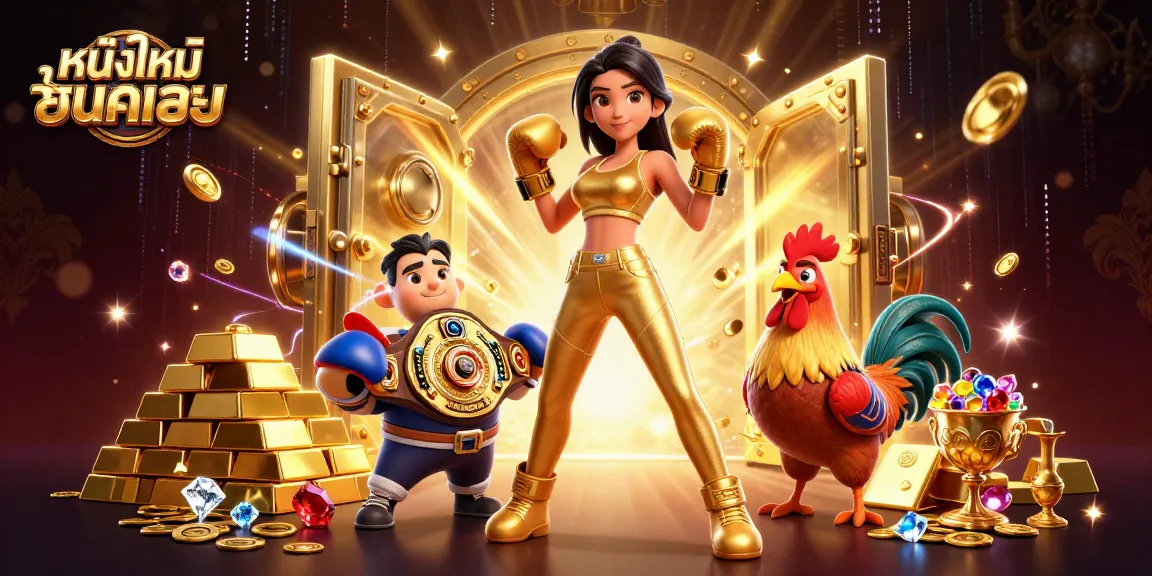 Engage in หนังใหม่ชนโรง with exciting online casino elements and vibrant characters ready for action.