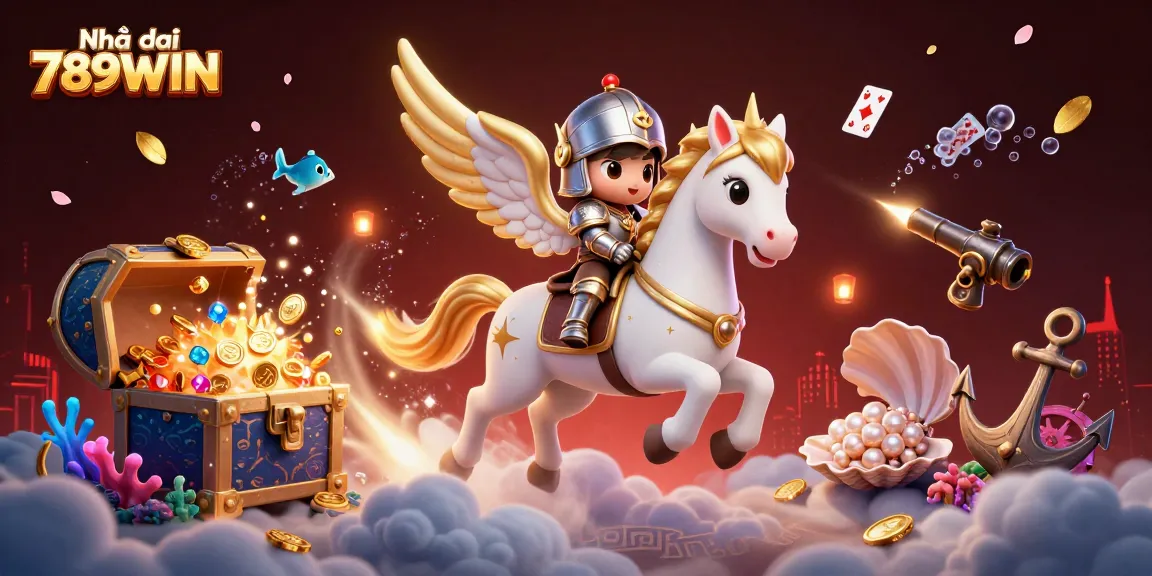 Experience thrilling gaming action with Nhà cái 789WIN at the vibrant and energetic casino scene filled with treasure.
