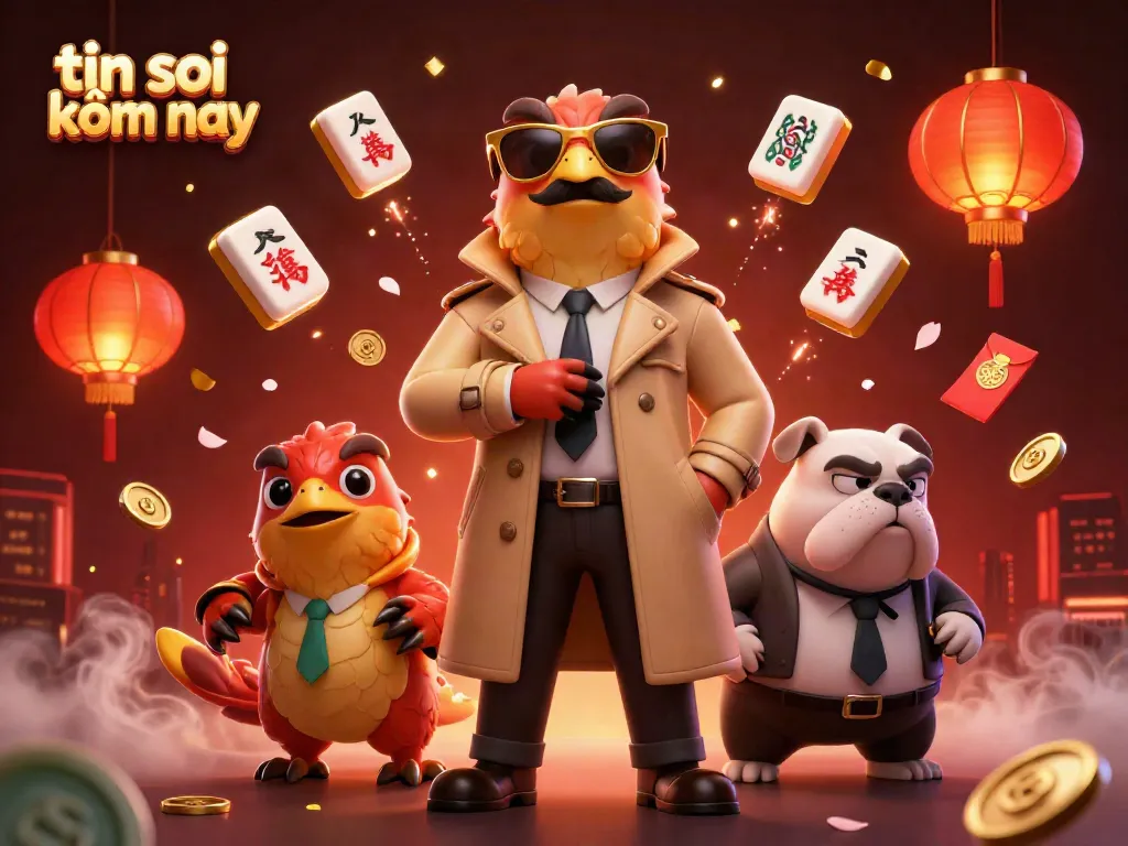 Three raptors in a trench coat enter the VIP lounge for tin soi kèo hôm nay, showcasing casino elements.