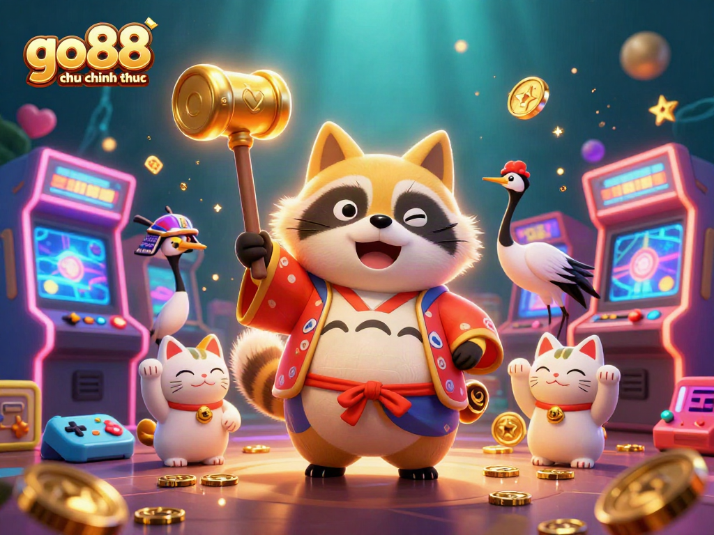 Play on go88 trang chu chinh thuc with vibrant characters and dynamic casino elements
