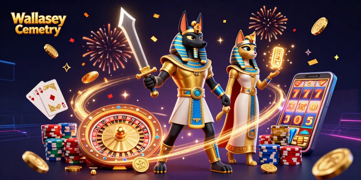 Spin the wheel with Wallasey Cemetery themed gambling elements and festive atmosphere.