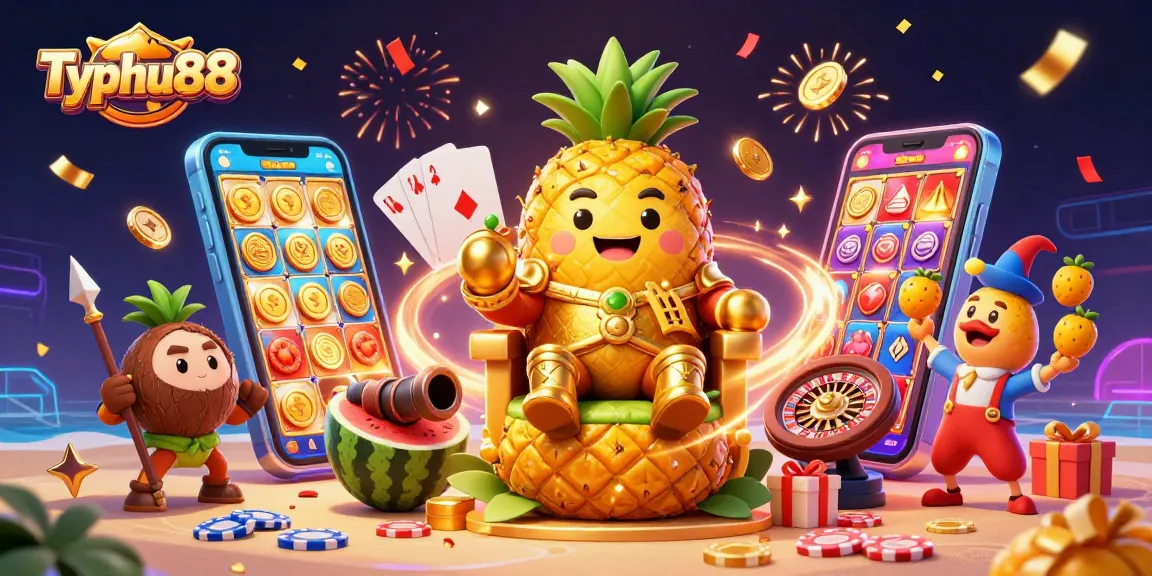 Experience thrilling gaming with Typhu88 at this vibrant beach casino scene.