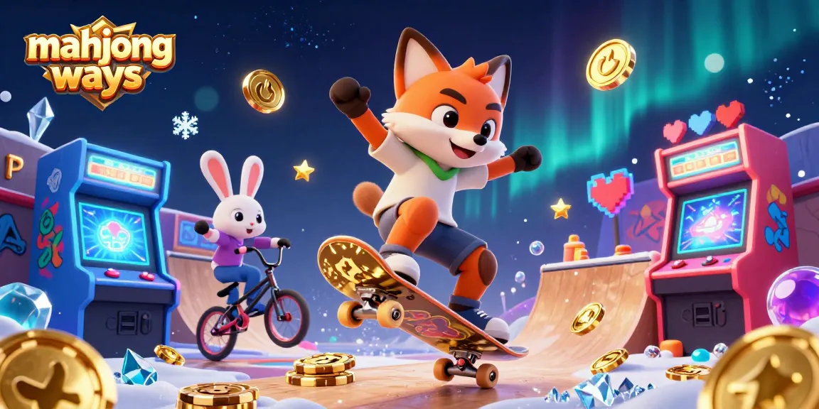 Experience mahjong ways excitement with our vibrant casino-themed illustration featuring playful characters and dynamic game elements.