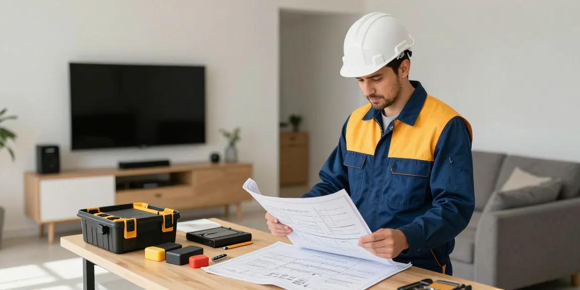 "IPTV subscription installation by a trusted local contractor in a home setting."
