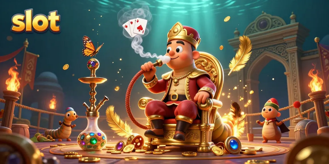 Spin the slot reels with vibrant symbols and a mystical caterpillar character in 3D!