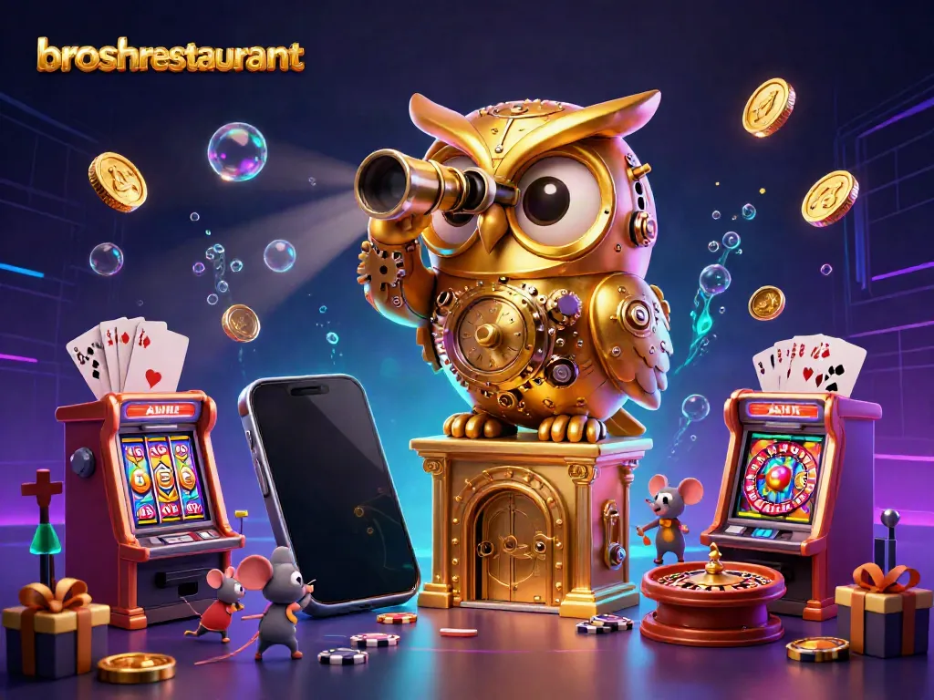 Experience engaging gameplay at broshrestaurant with vibrant casino elements and exciting characters.