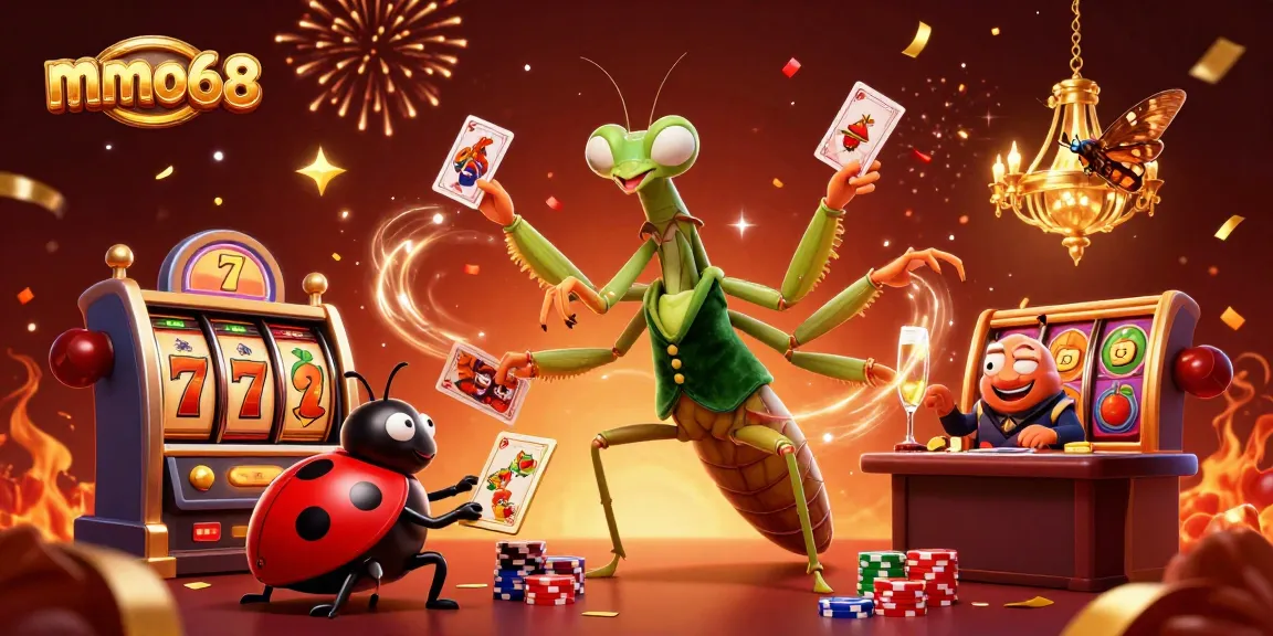 Engage in thrilling slot games at mmoo68 while experiencing vibrant casino elements and dynamic characters.