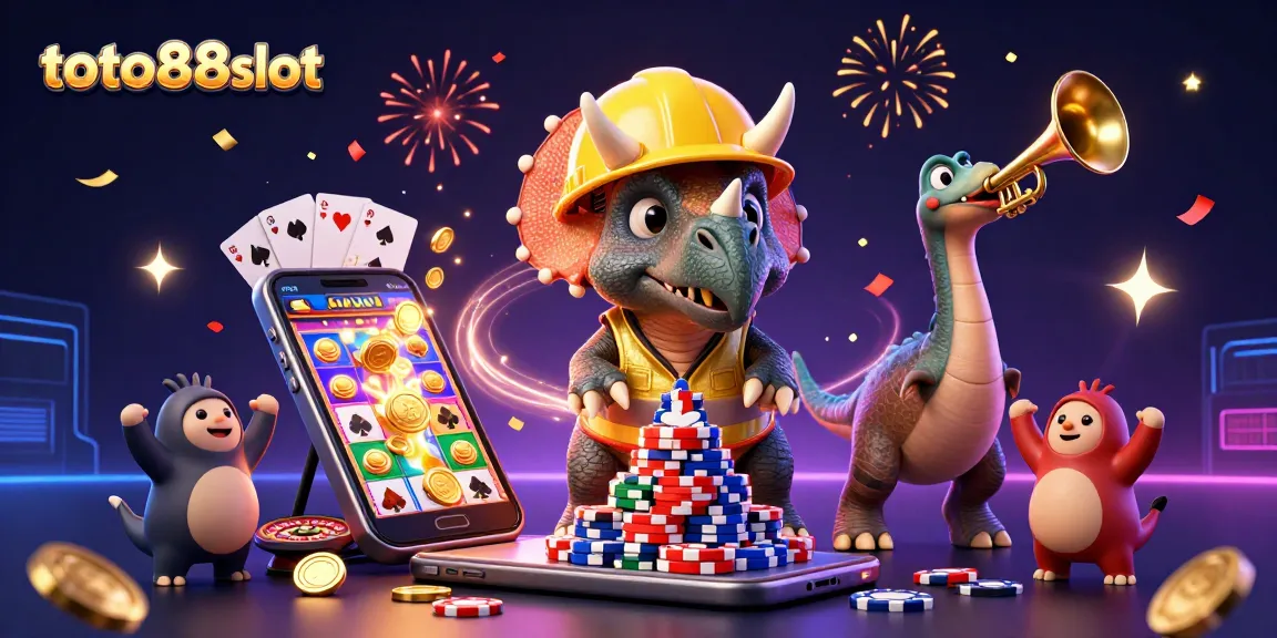 Experience thrilling gaming action with toto88slot featuring vibrant slot games and exciting characters in an epic scene.