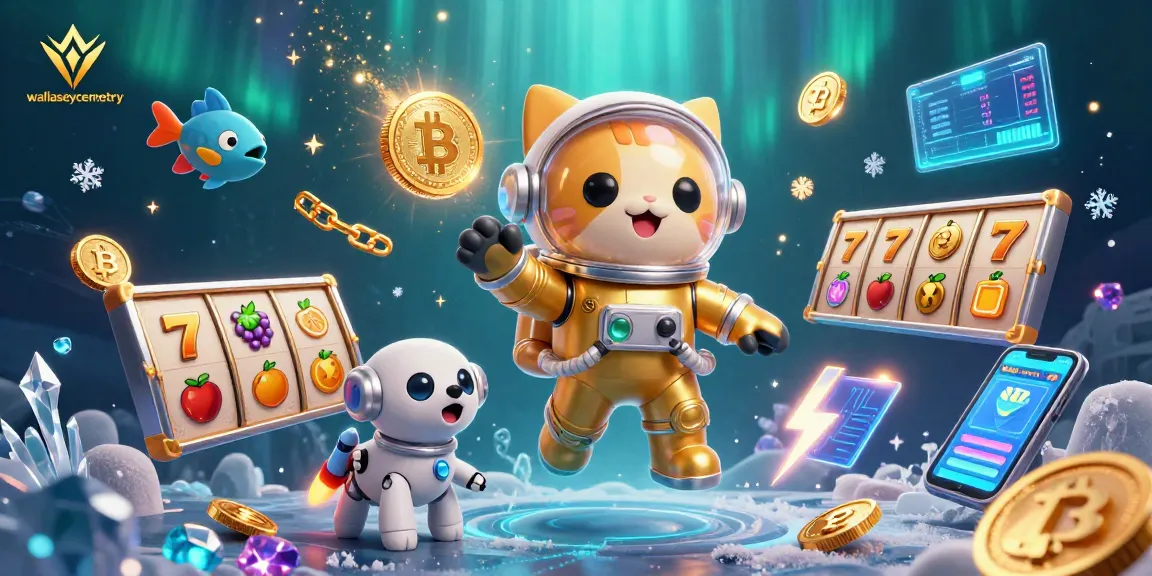 Experience thrilling gambling action at wallaseycemetery with a vibrant 3D casino illustration featuring space characters and slot symbols.