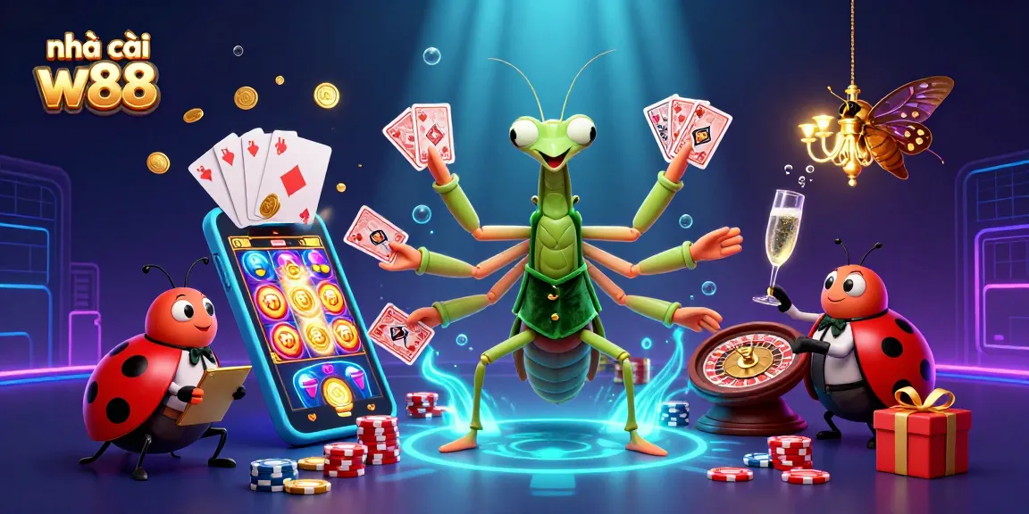 Engage with nhà cái w88's thrilling casino offerings featuring a colorful gambling scene