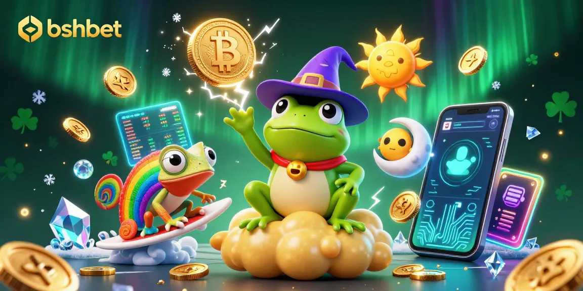 Win big with bshbet in this vibrant 3D illustration showcasing a lively casino atmosphere.