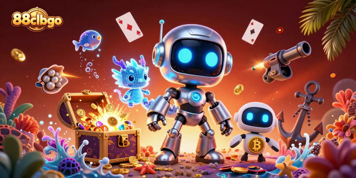 Experience thrilling gameplay at 88clbgo with an energetic cyberpunk casino scene filled with treasure.