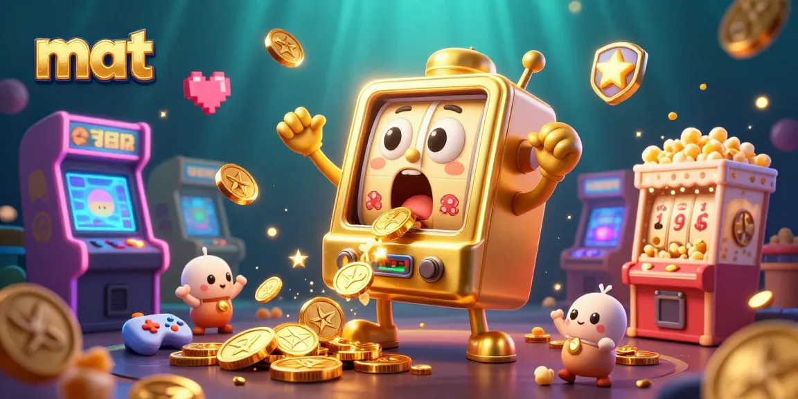 Experience the excitement of winning with thrilling mat spins and gold coins pouring from slot machines.