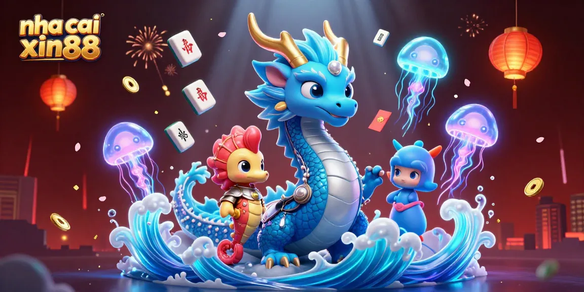 Experience the excitement of nha cai xin88, featuring dynamic game elements and vibrant characters in a captivating casino scene.