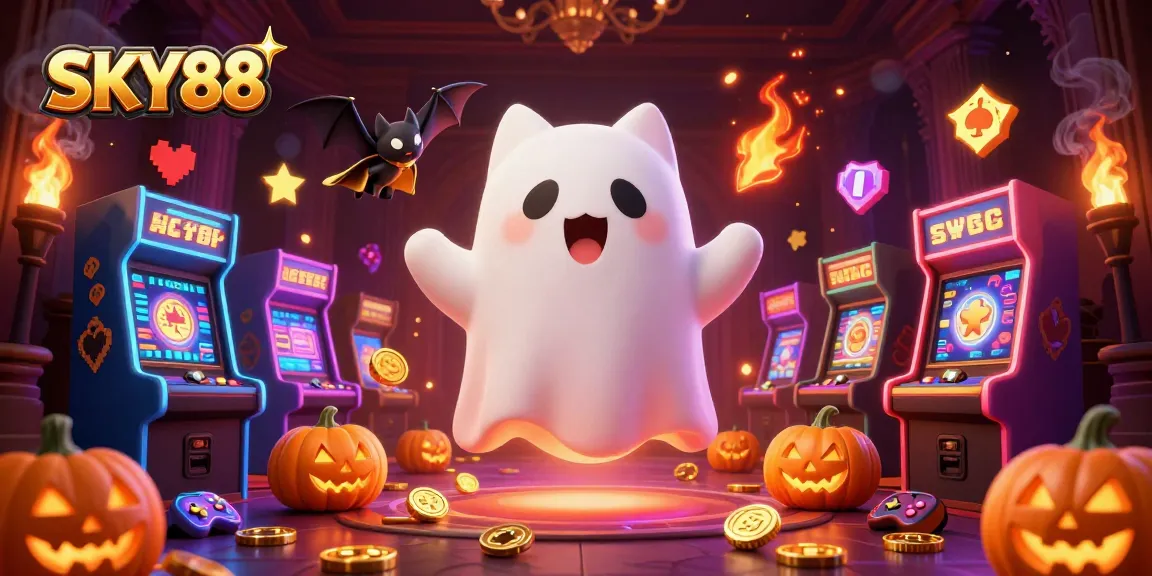 Engage in winning strategies at SKY88 casino with vibrant games and captivating ghostly characters.