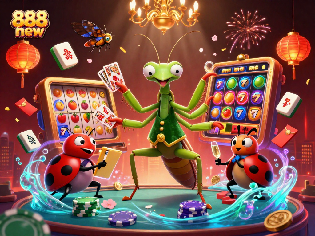 Engage with stunning 888 new casino slots, showcasing vibrant characters and dynamic gaming elements.