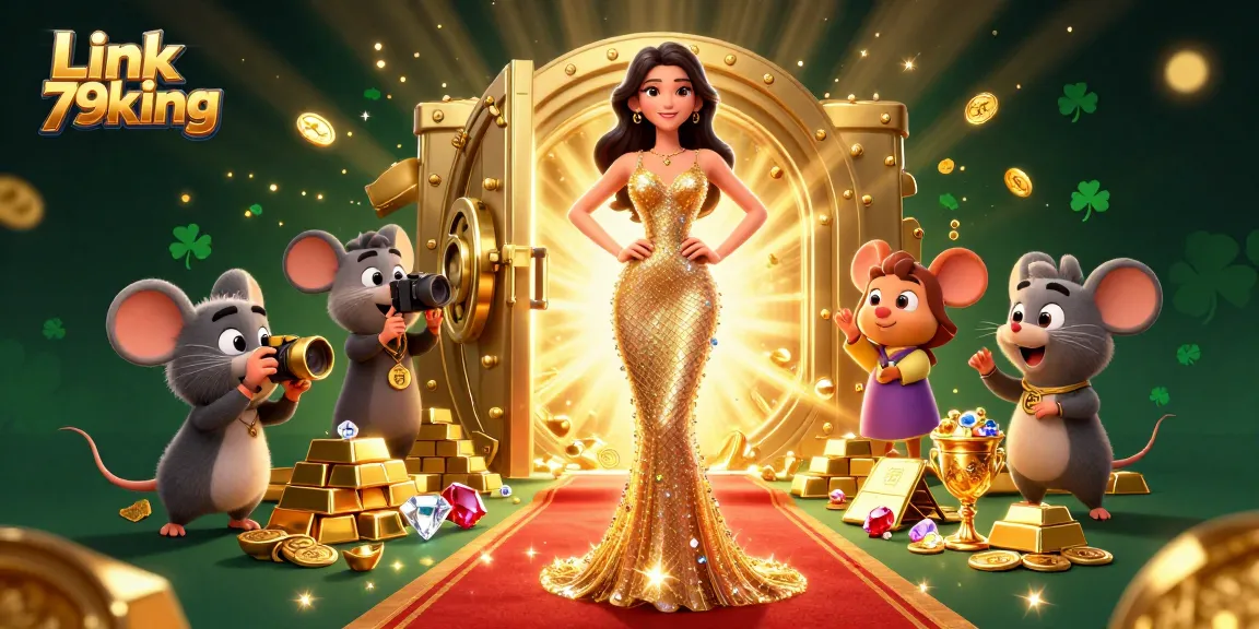 Win big with Link 79king in a dazzling 3D casino scene filled with treasures.
