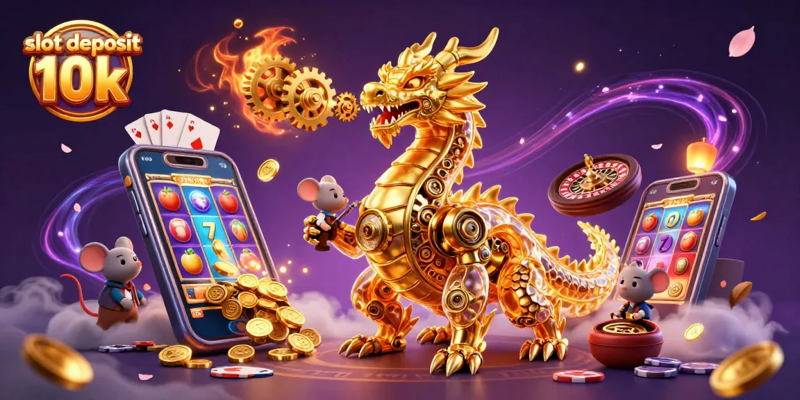Experience the thrill of slot deposit 10k with vibrant characters and golden gameplay elements.